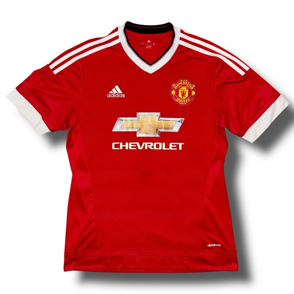 Manchester United Jersey Men Medium 2015/2016 ADIDAS Climacool Home Shirt